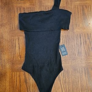 Express One Eleven Black Bodysuit XS
